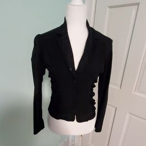 Black Ruched Blazer